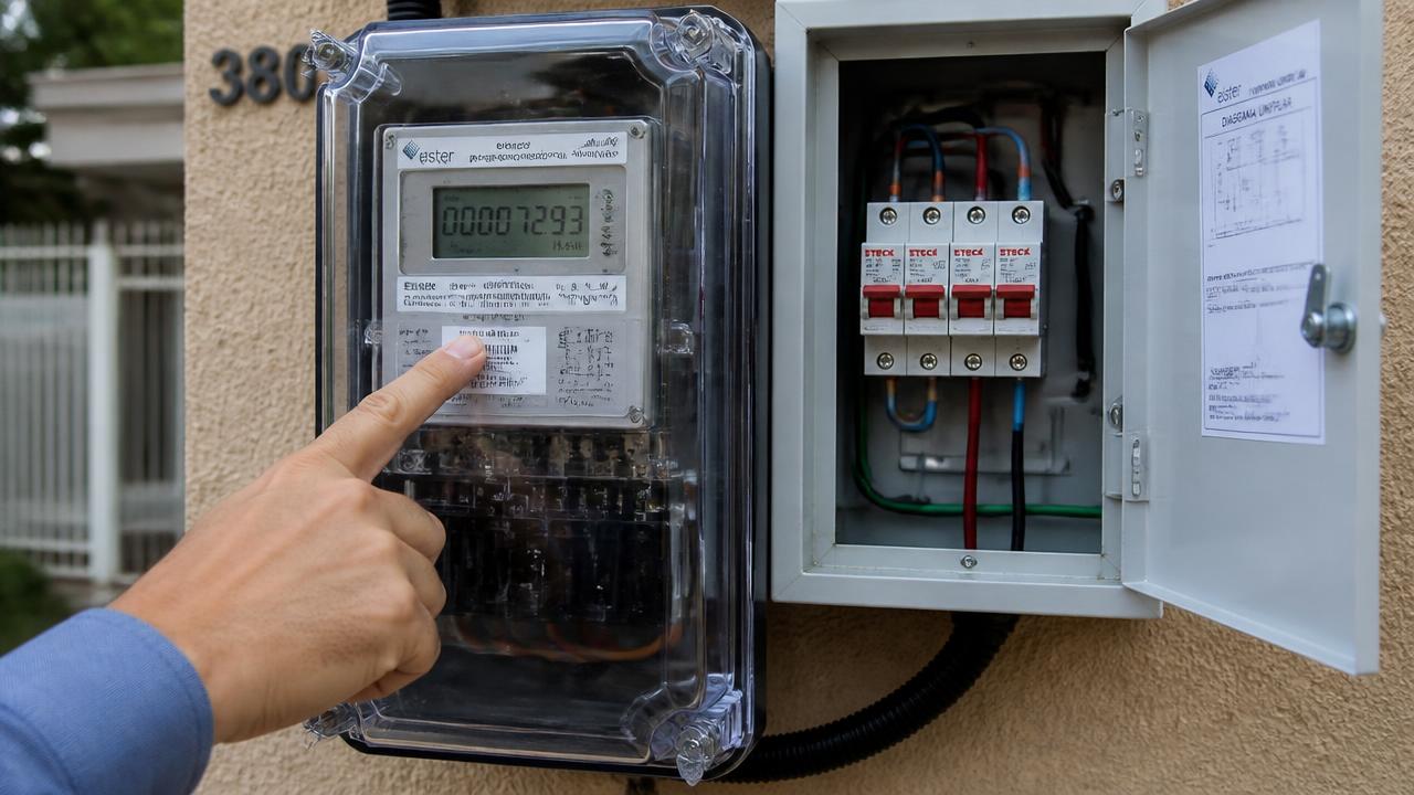 Medidor bidirecional e padrão de entrada instalados após a vistoria da RGE